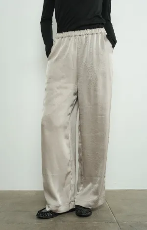 Crinkle Satin Pants