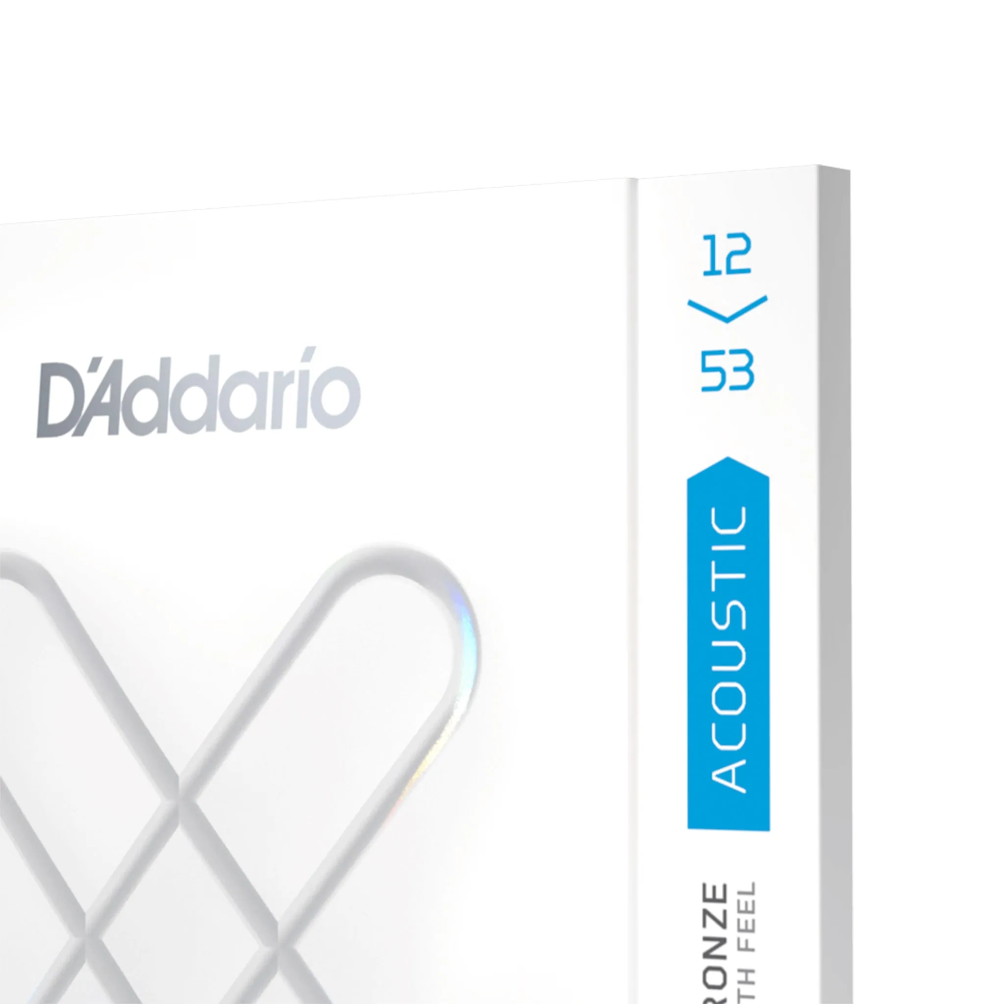 D'Addario XSAPB1253 Phosphor Bronze Acoustic Guitar Strings, Light, 12-53