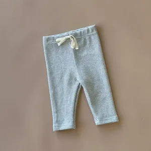 Dakota Stripe baby leggings | Grey