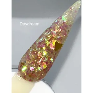Daydream Glitter acrylic powder, best glitter acrylic powder, glitter acrylic powder for acrylic nails, glitter nail dip, glitter nail dipping powder, acrylic powder