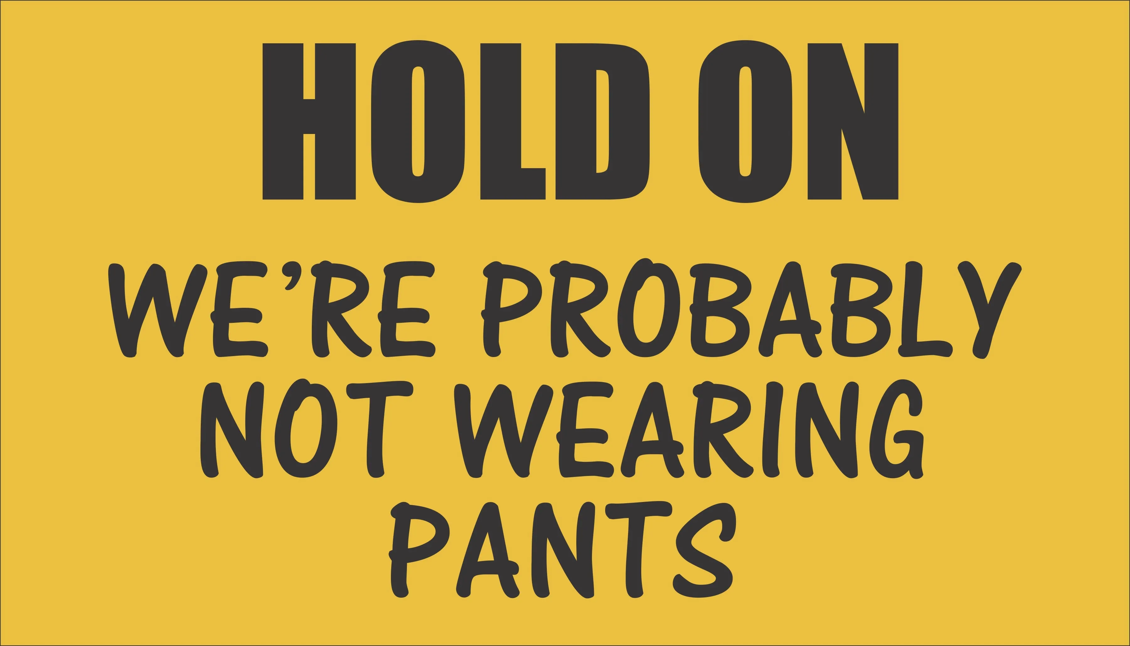 Door Mat - Hold On No Pants