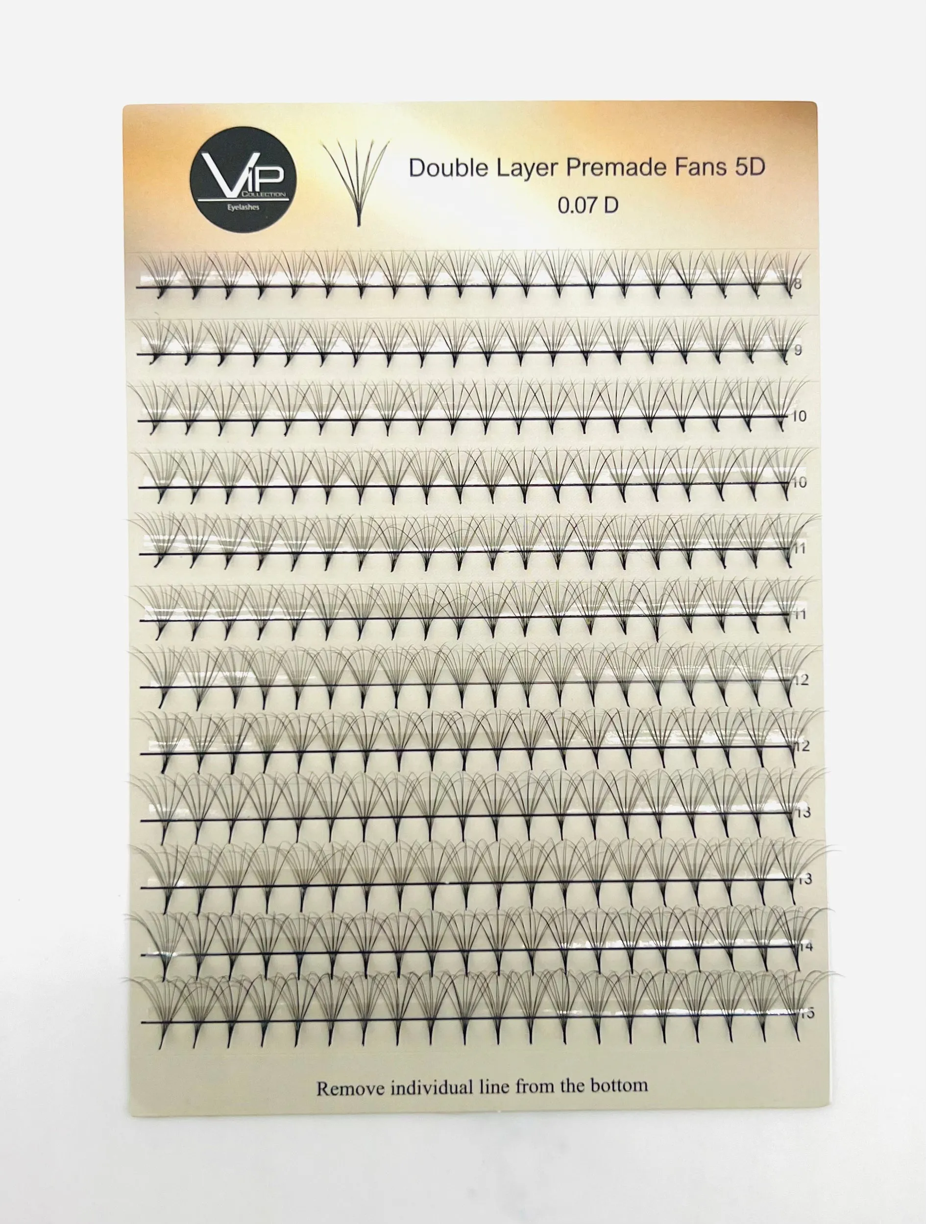 Double Layer Premade Fans 5D 8D MIX 8-15