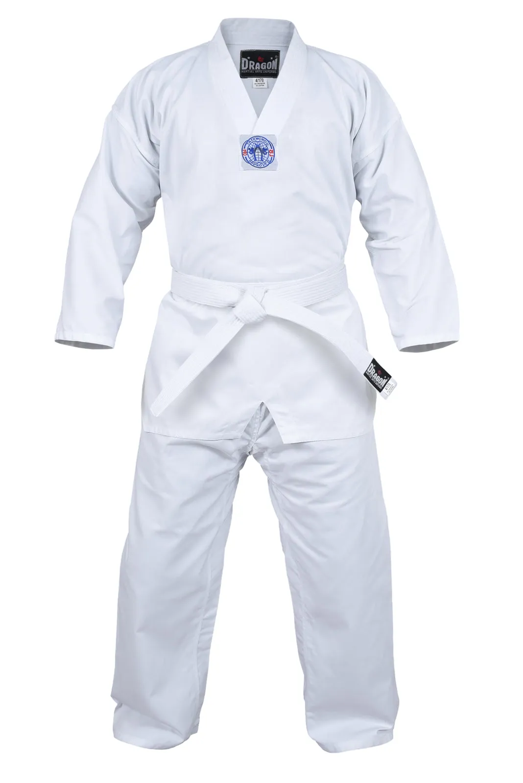 Dragon Deluxe Taekwondo Uniform | White [8oz]