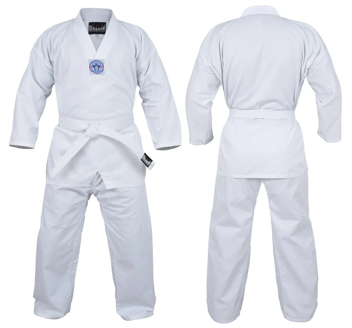 Dragon Deluxe Taekwondo Uniform | White [8oz]
