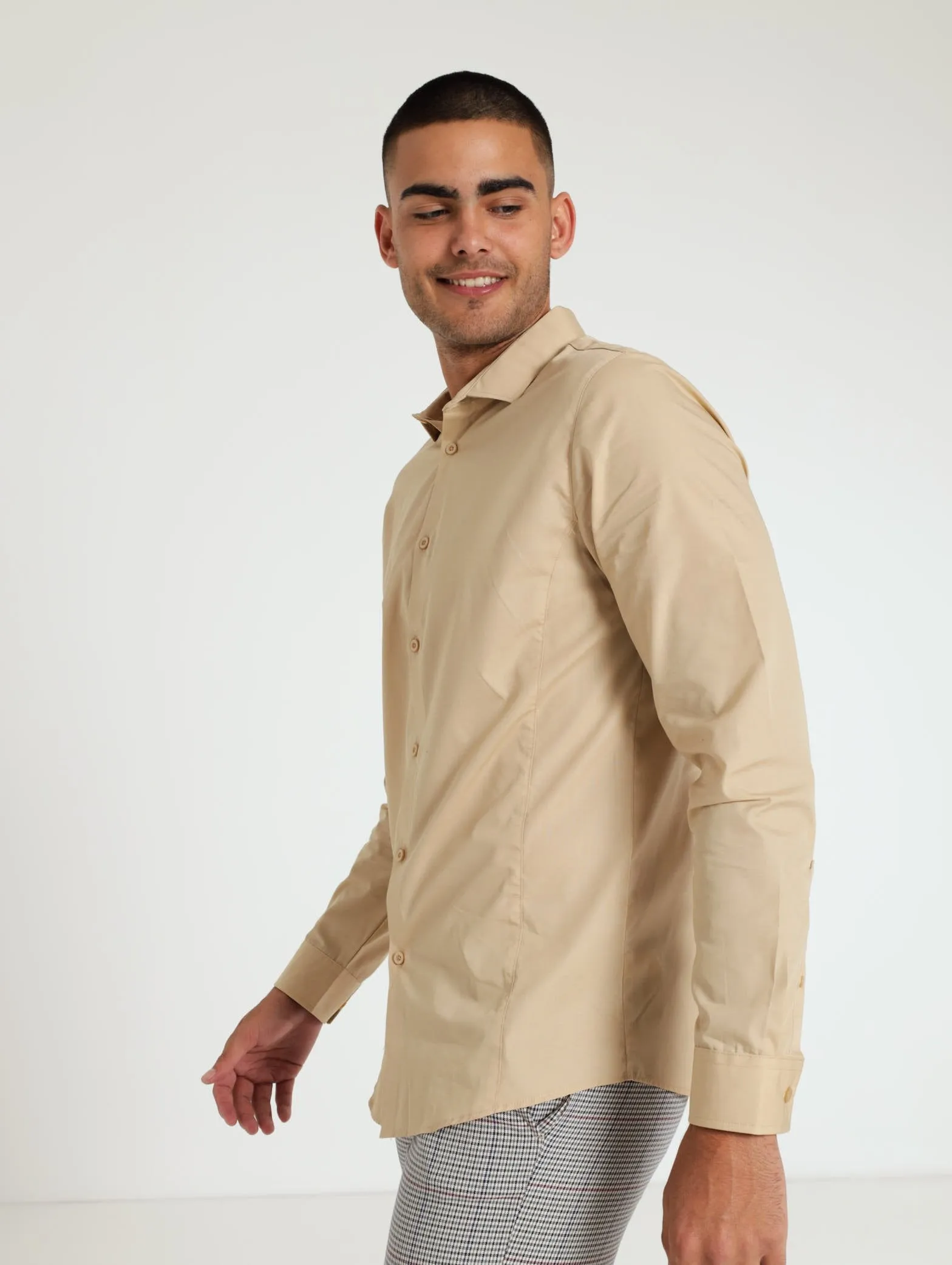 Easy Care Shirt - Stone