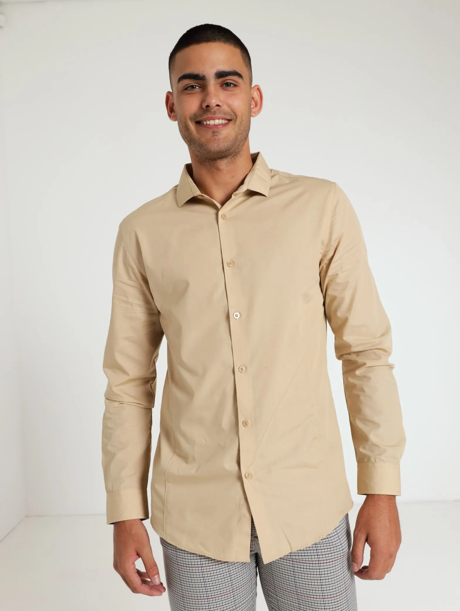Easy Care Shirt - Stone