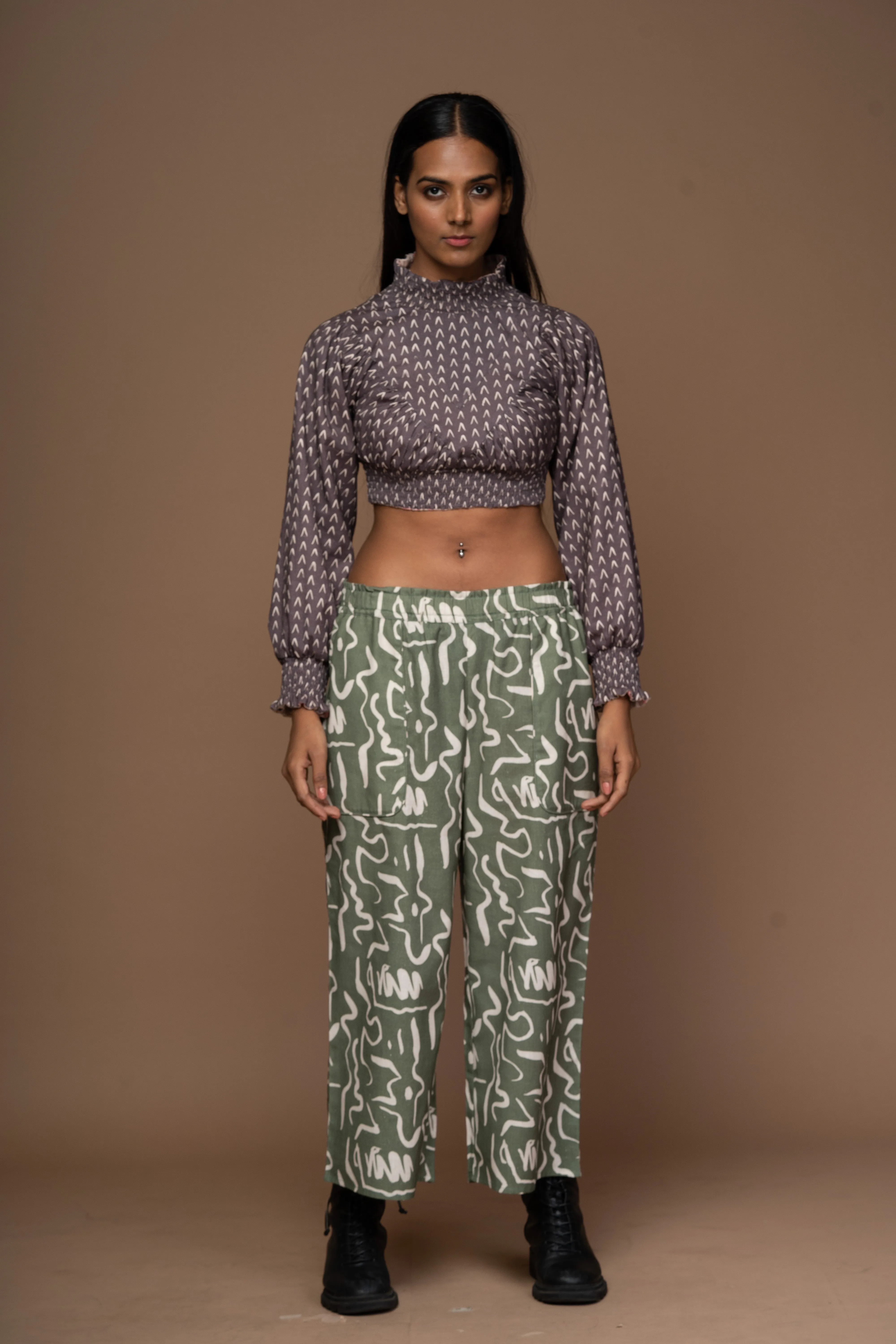 Everyday Ease Pants in Ripple Script Pattern