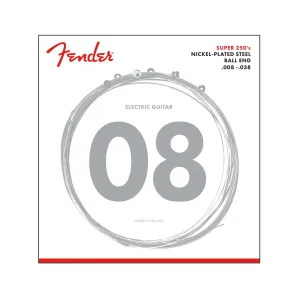 Fender 250XS Nickel Plated Steel Extra Super Light Electric Guitar Strings, 8-38