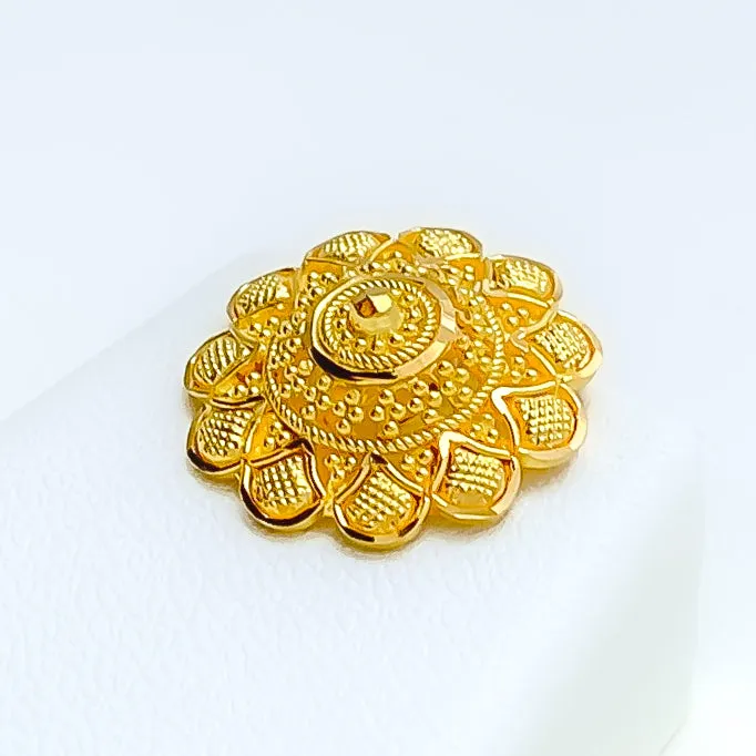 Festive Traditional Checkered 22k Gold Necklace Set