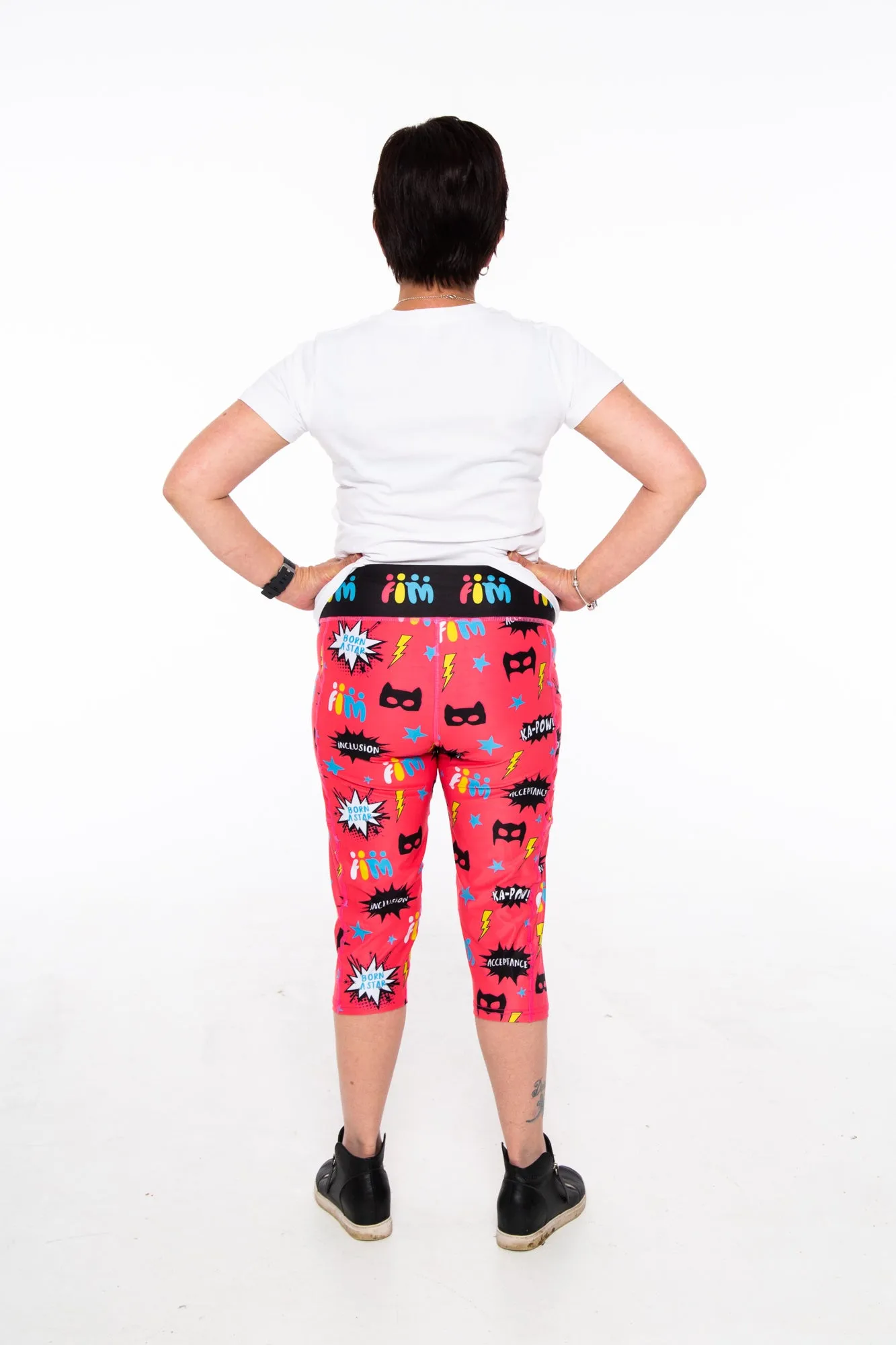 FIM Womens Leggings Watermelon Red