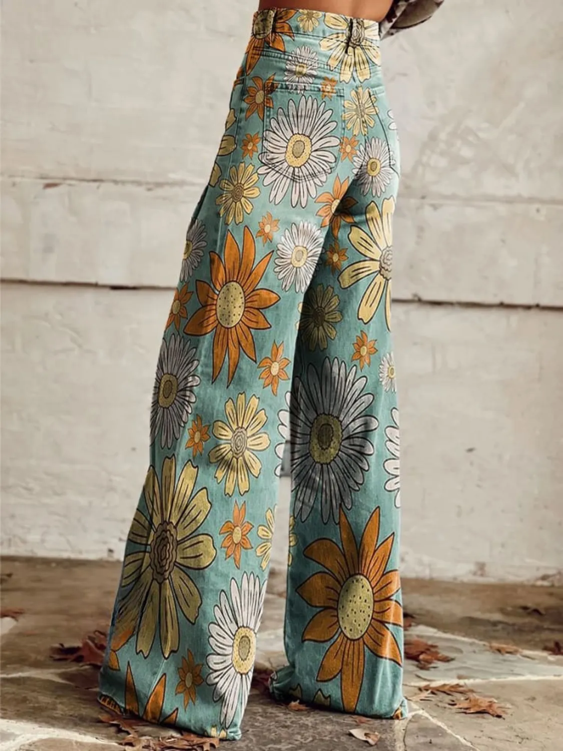 Floral Happiness - Vintage Flared Pants