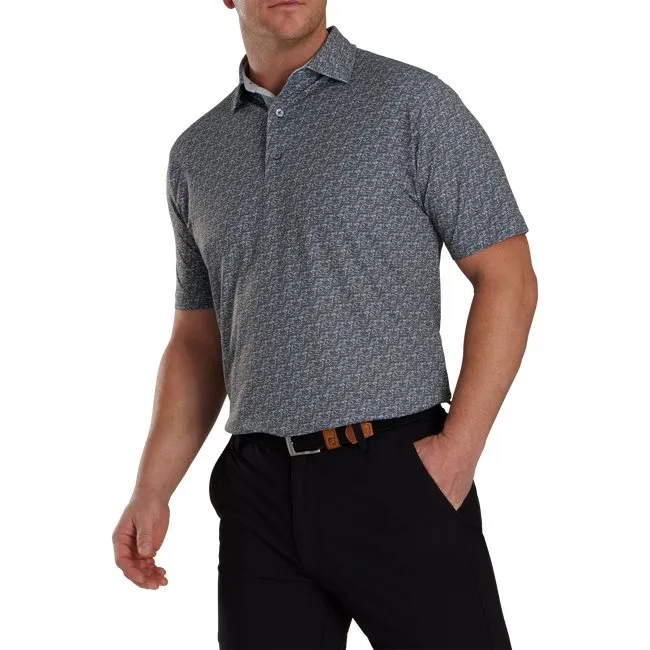 FootJoy Men's Golf Course Doodle Stretch Pique Self Collar