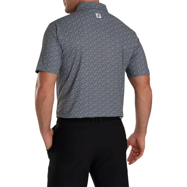 FootJoy Men's Golf Course Doodle Stretch Pique Self Collar