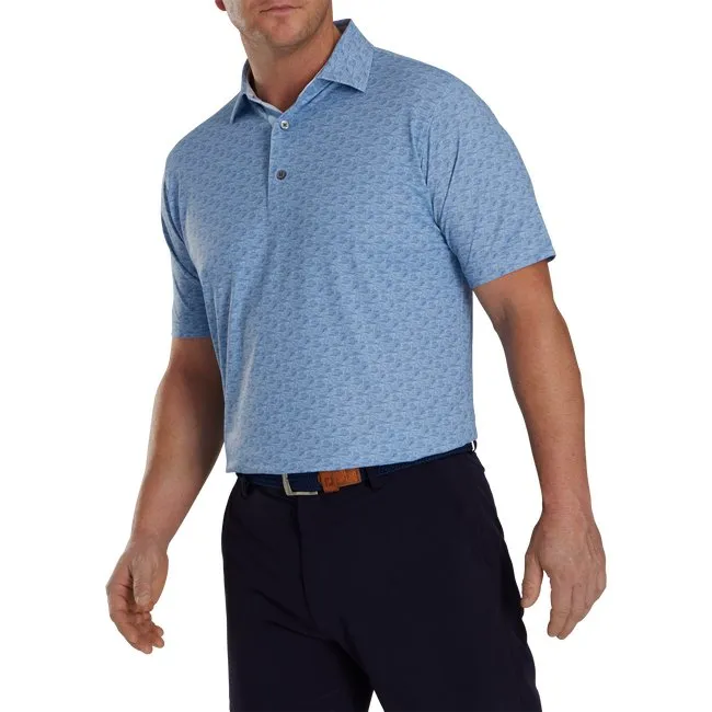 FootJoy Men's Golf Course Doodle Stretch Pique Self Collar