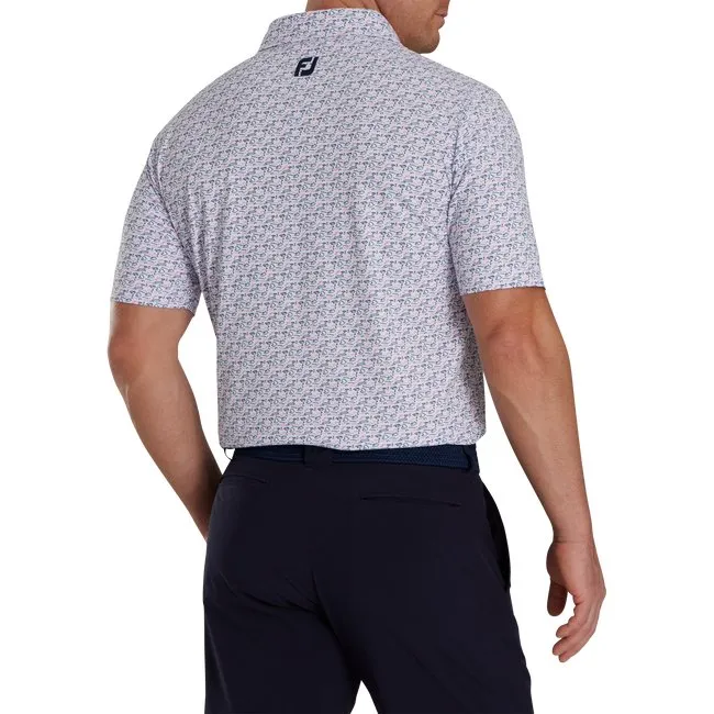 FootJoy Men's Golf Course Doodle Stretch Pique Self Collar