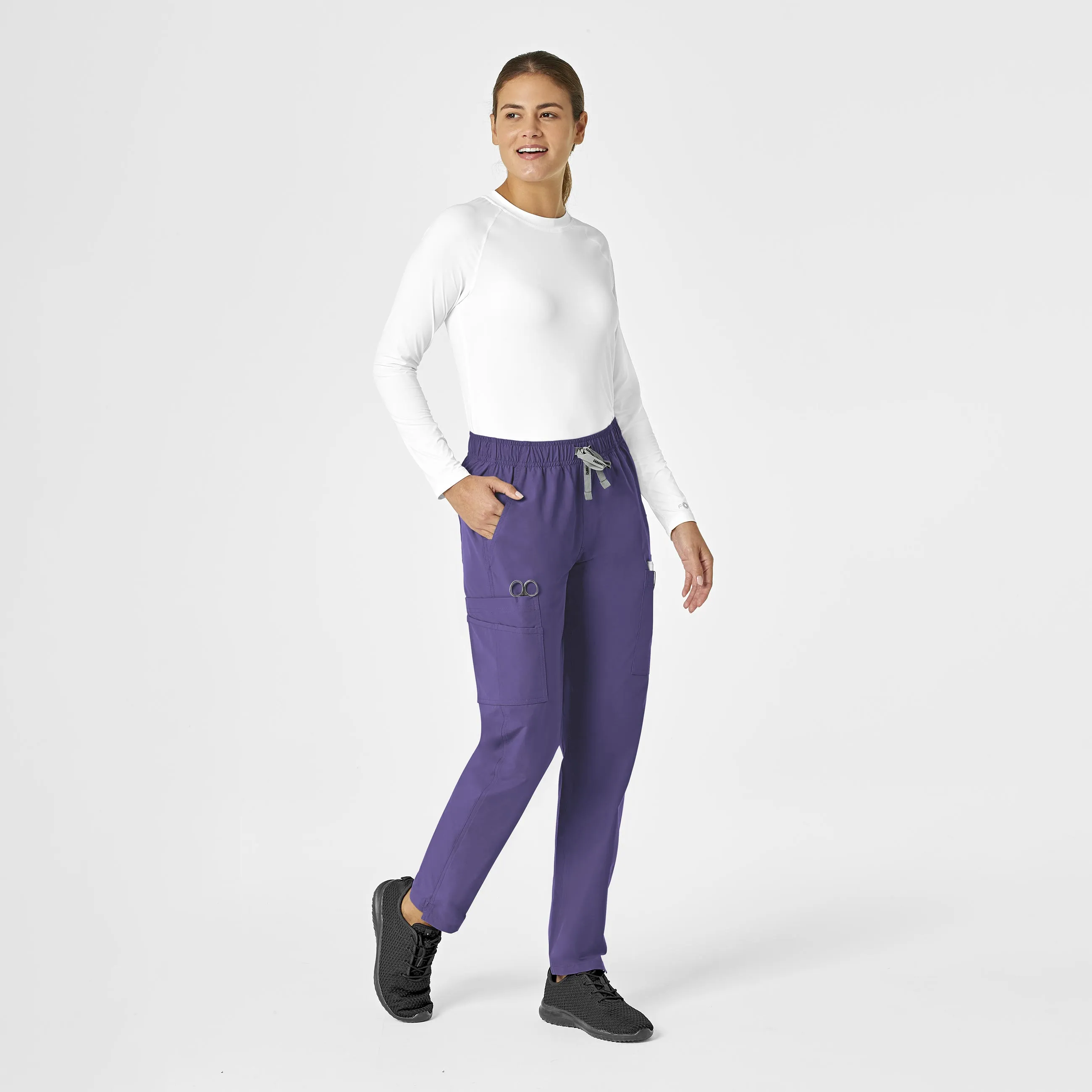 Force Essentials C51213 Straight Leg Scrub Pants Grape