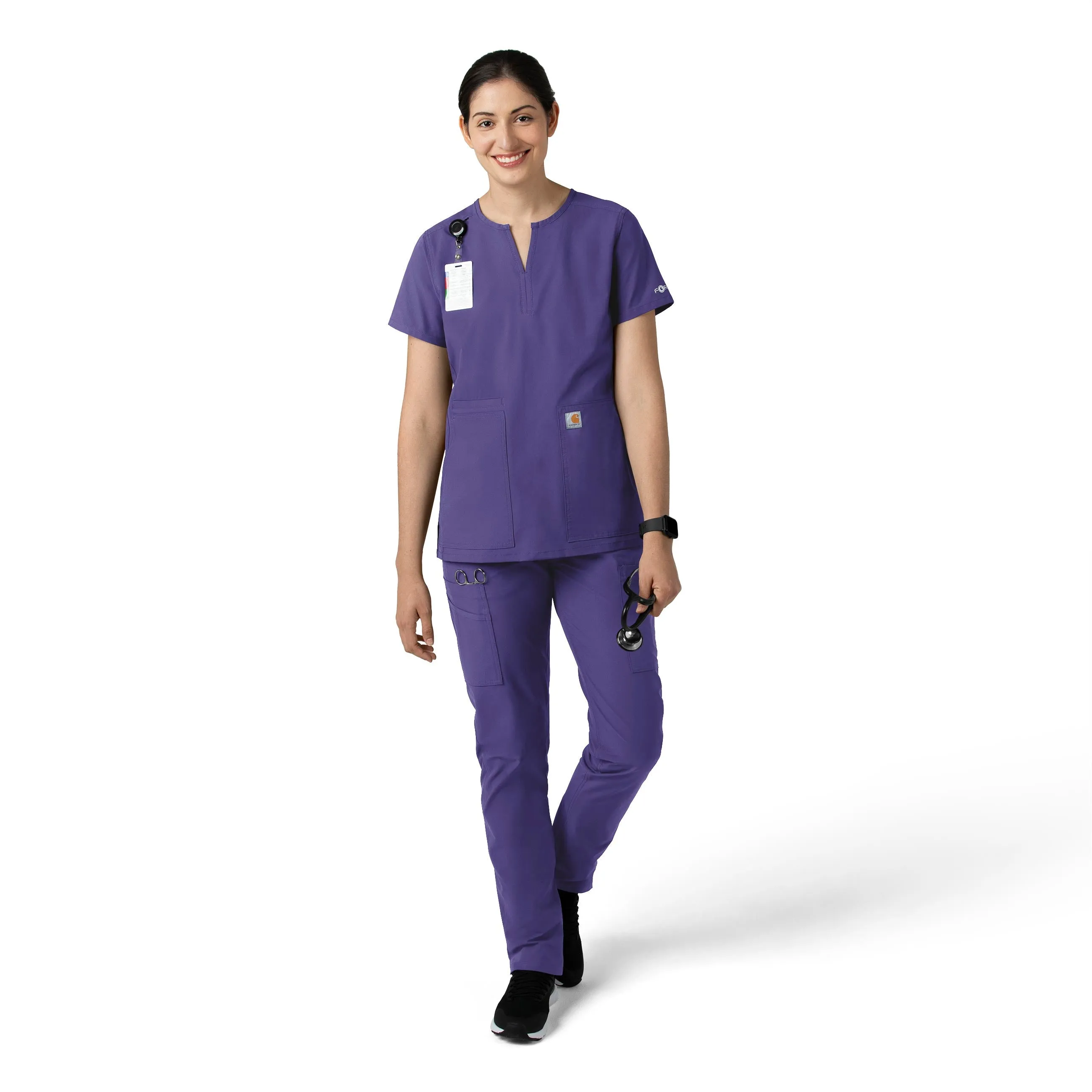 Force Essentials C51213 Straight Leg Scrub Pants Grape
