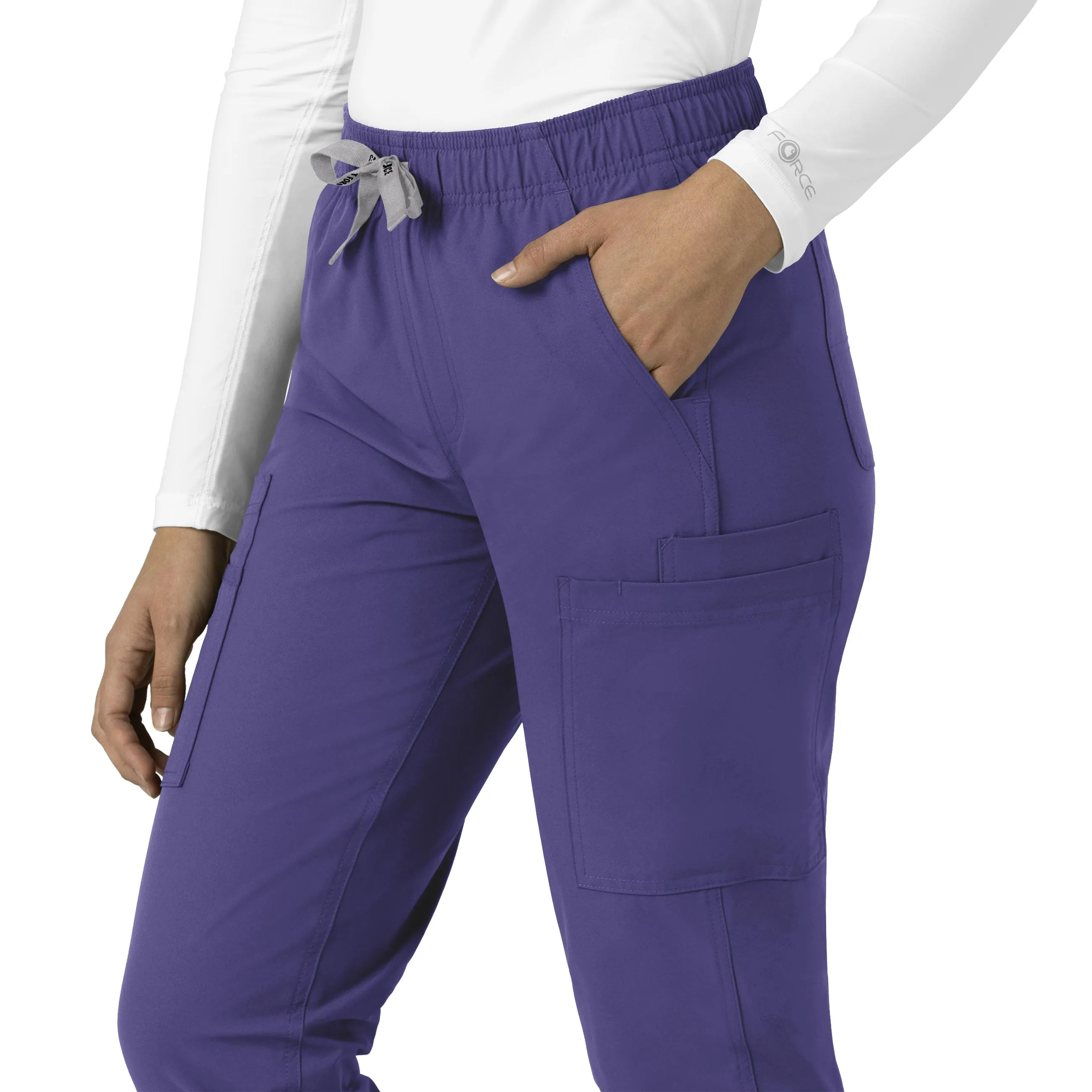 Force Essentials C51213 Straight Leg Scrub Pants Grape