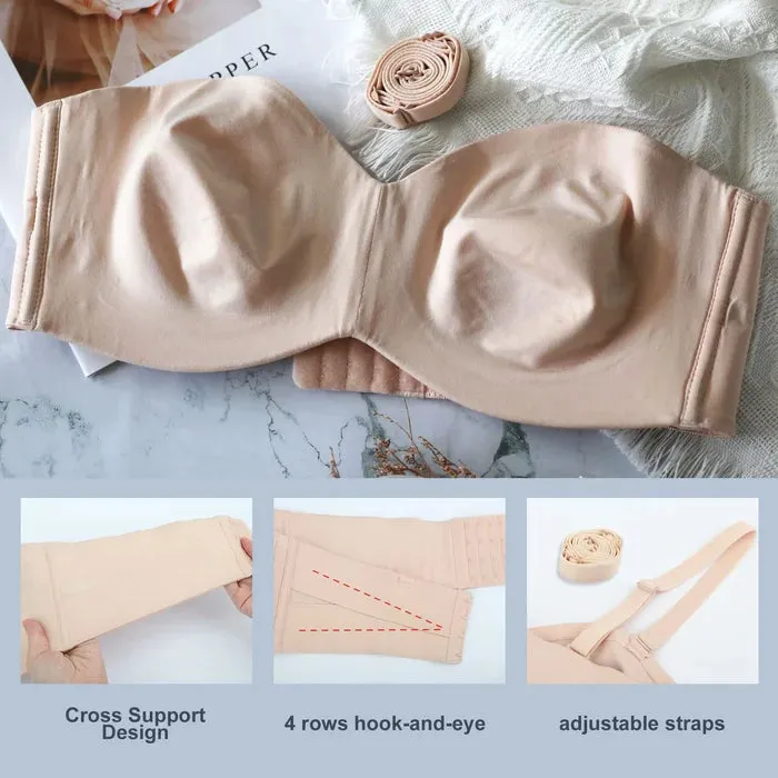 Full Support Non-Slip Convertible Bandeau Bra LAST DAY 49% OFF -  (Buy 2 Vip Shipping)