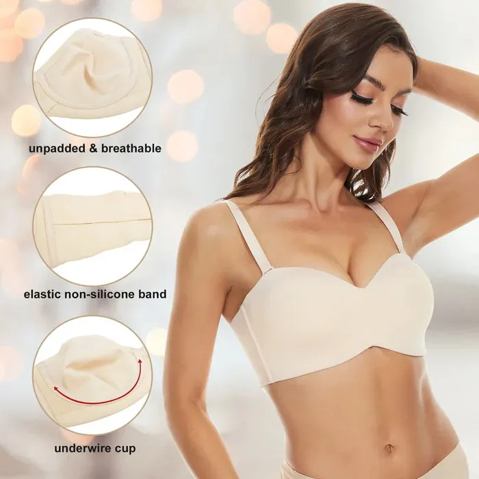 Full Support Non-Slip Convertible Bandeau Bra LAST DAY 49% OFF -  (Buy 2 Vip Shipping)