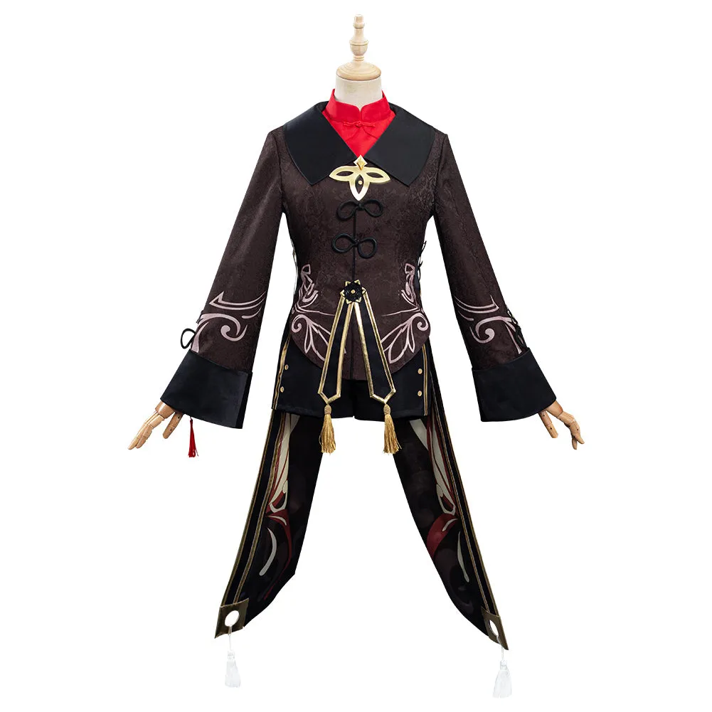 Genshin Impact Halloween Carnival Suit HuTao Cosplay Costume Outfits