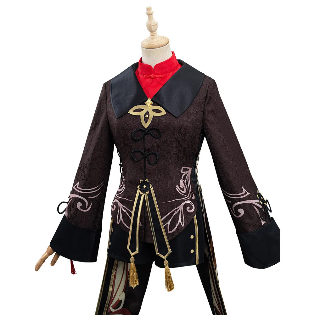Genshin Impact Halloween Carnival Suit HuTao Cosplay Costume Outfits