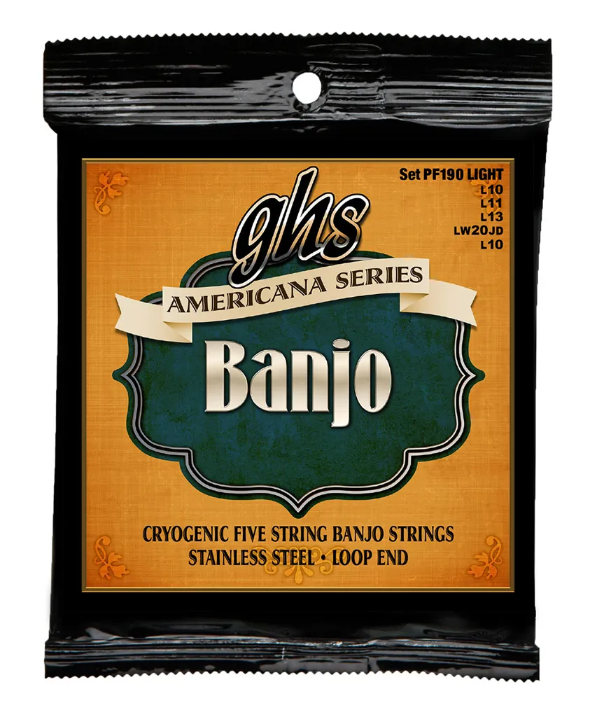 GHS Plectrum Banjo Stainless Steel Strings Light - 5 String
