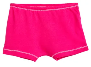 Girls Cotton "Boy Shorts" Underwear | Hot Pink