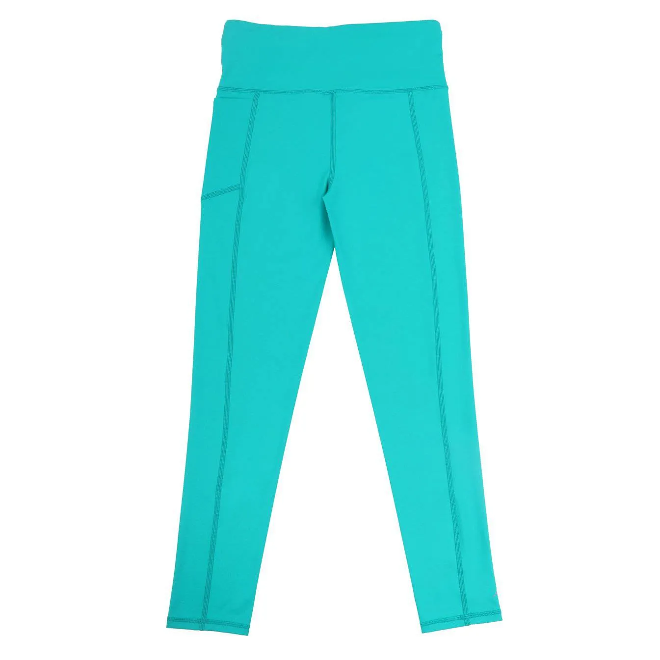 Girls Teal Long Leggings