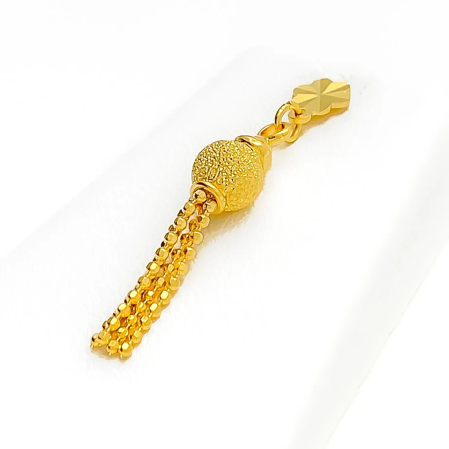 Grandiose Artistic 22K Gold Bow Necklace Set