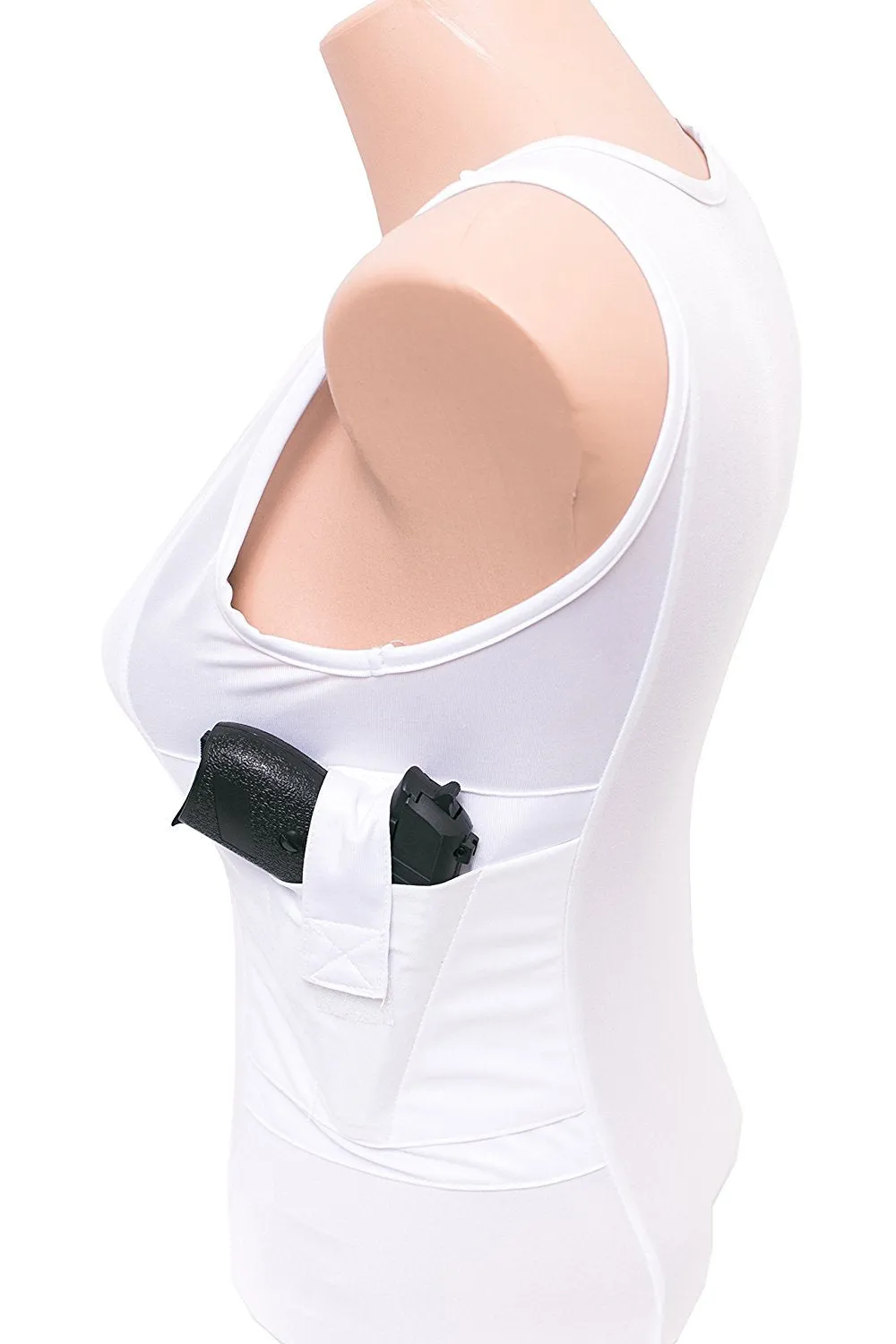 Graystone Holster Tank Top Shirt Concealed Carry Clothing For Women - Easy Reach Gun Clothes