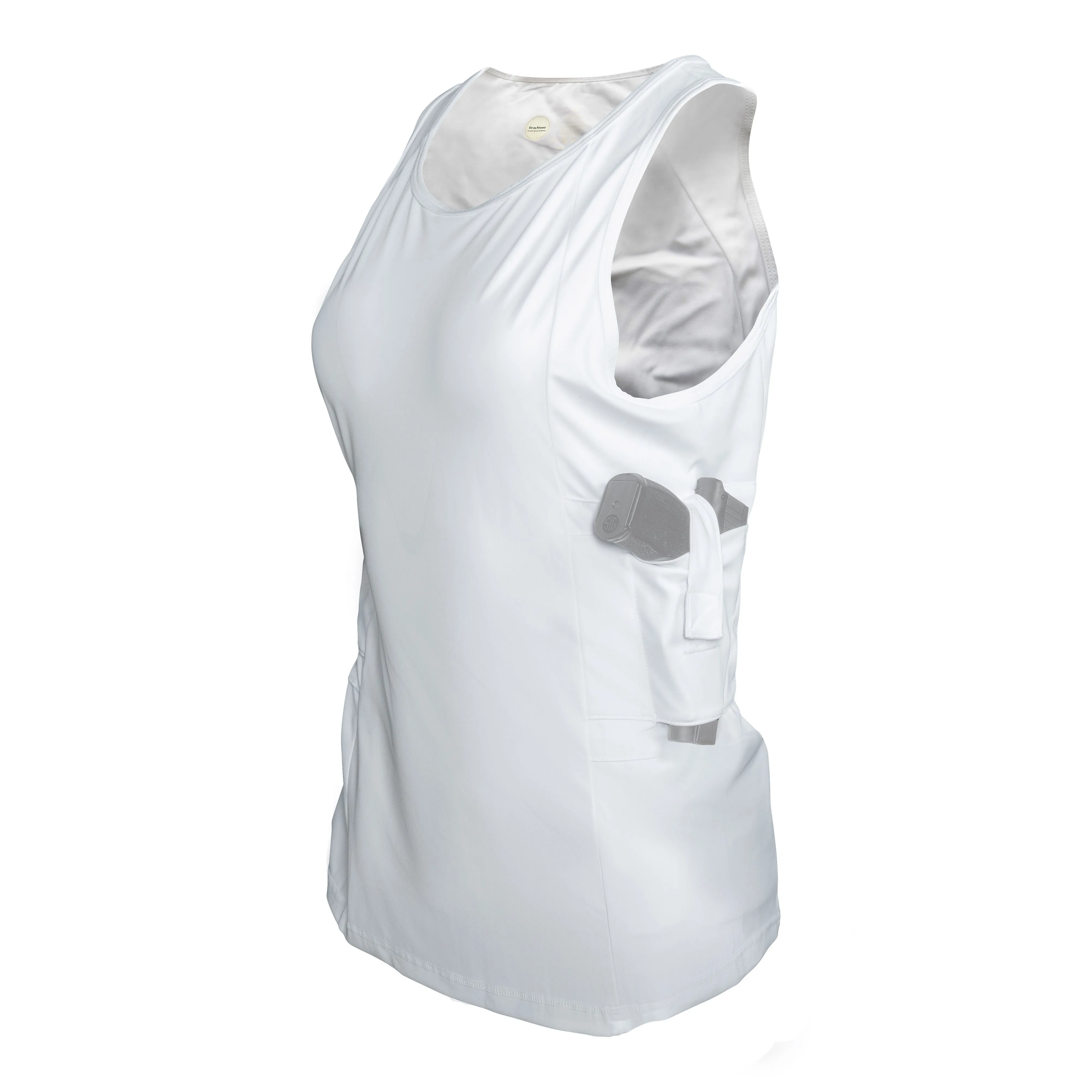 Graystone Holster Tank Top Shirt Concealed Carry Clothing For Women - Easy Reach Gun Clothes