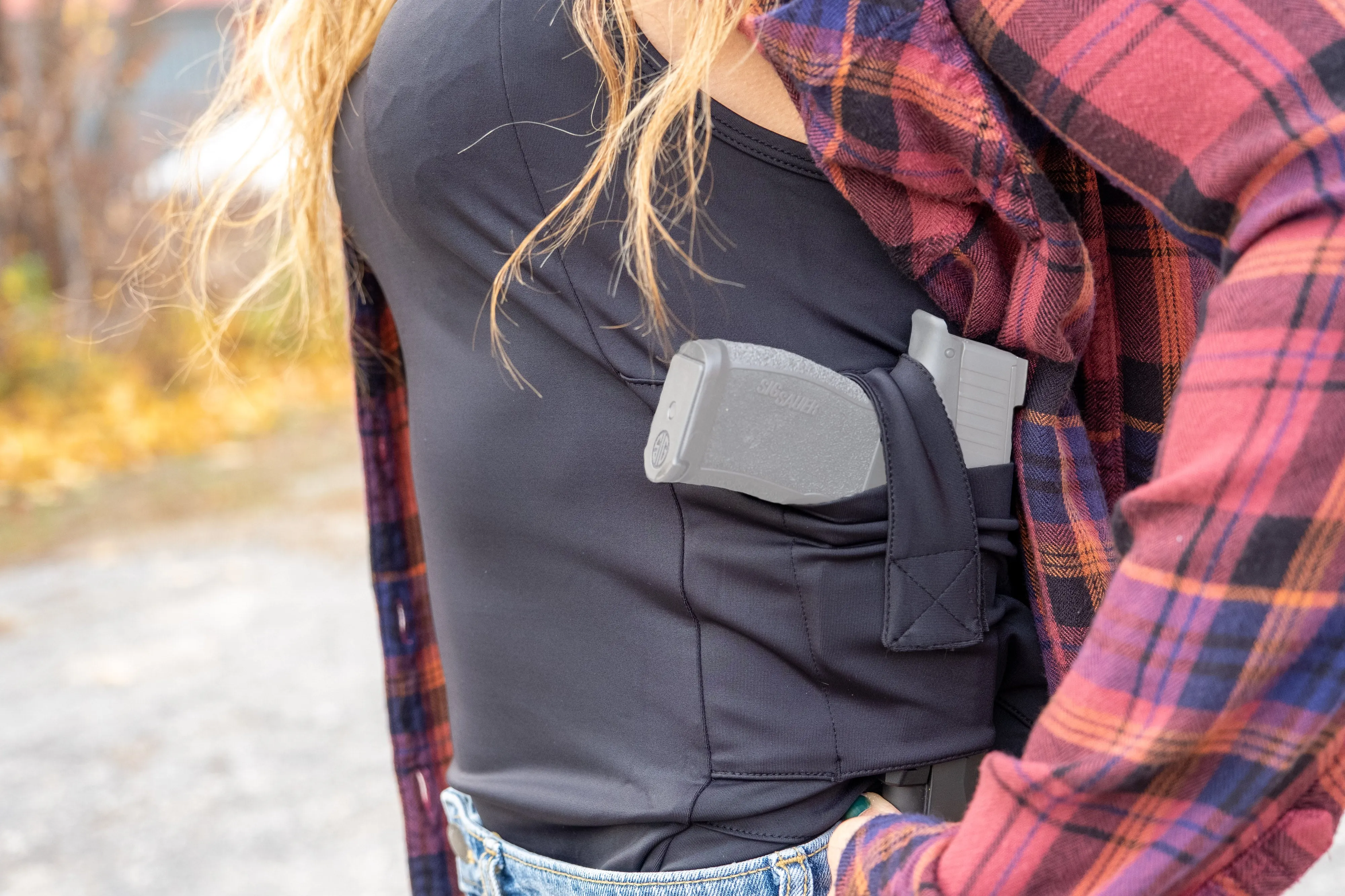 Graystone Holster Tank Top Shirt Concealed Carry Clothing For Women - Easy Reach Gun Clothes