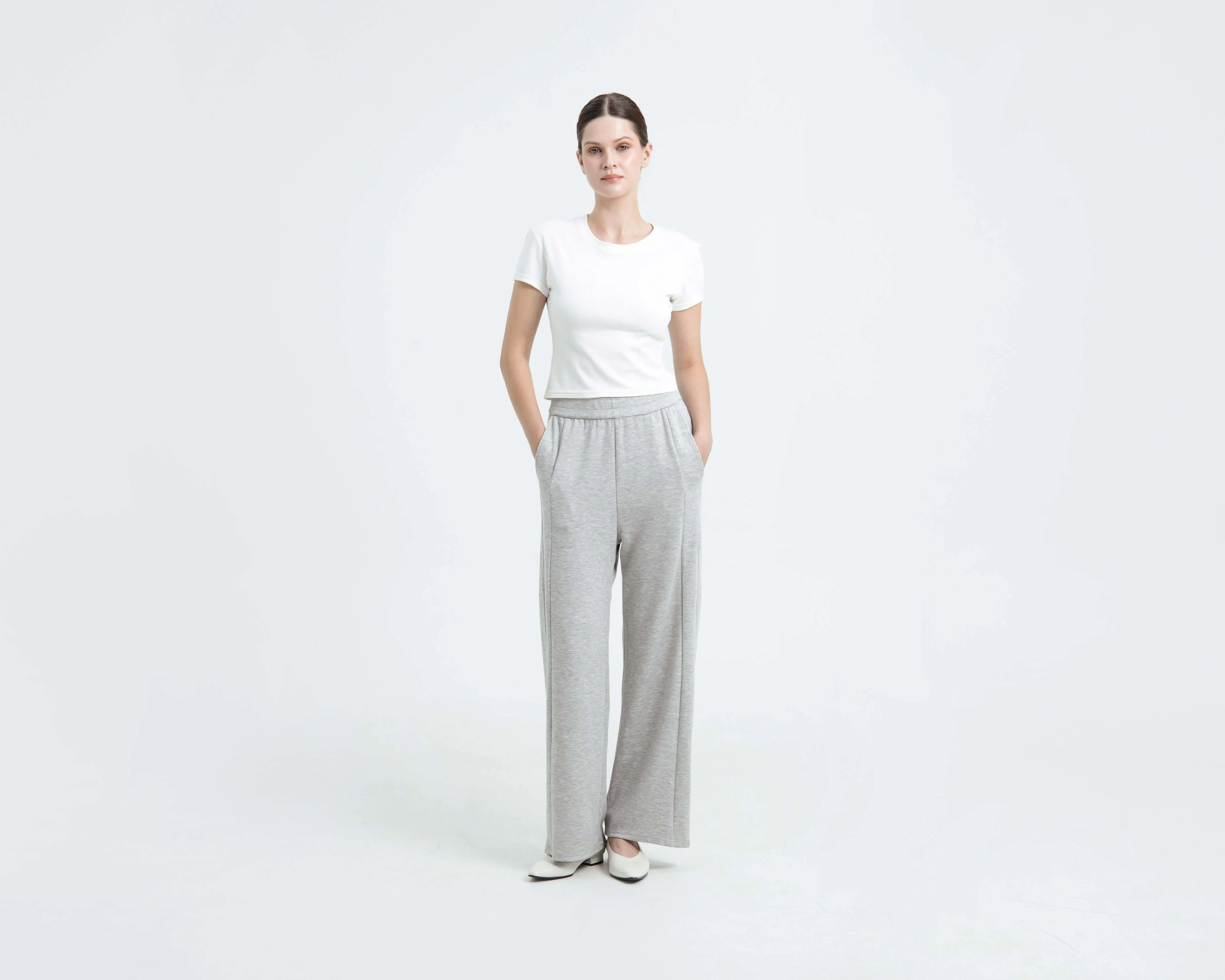 Heather Grey Bamboo Lyocell Daily Pants