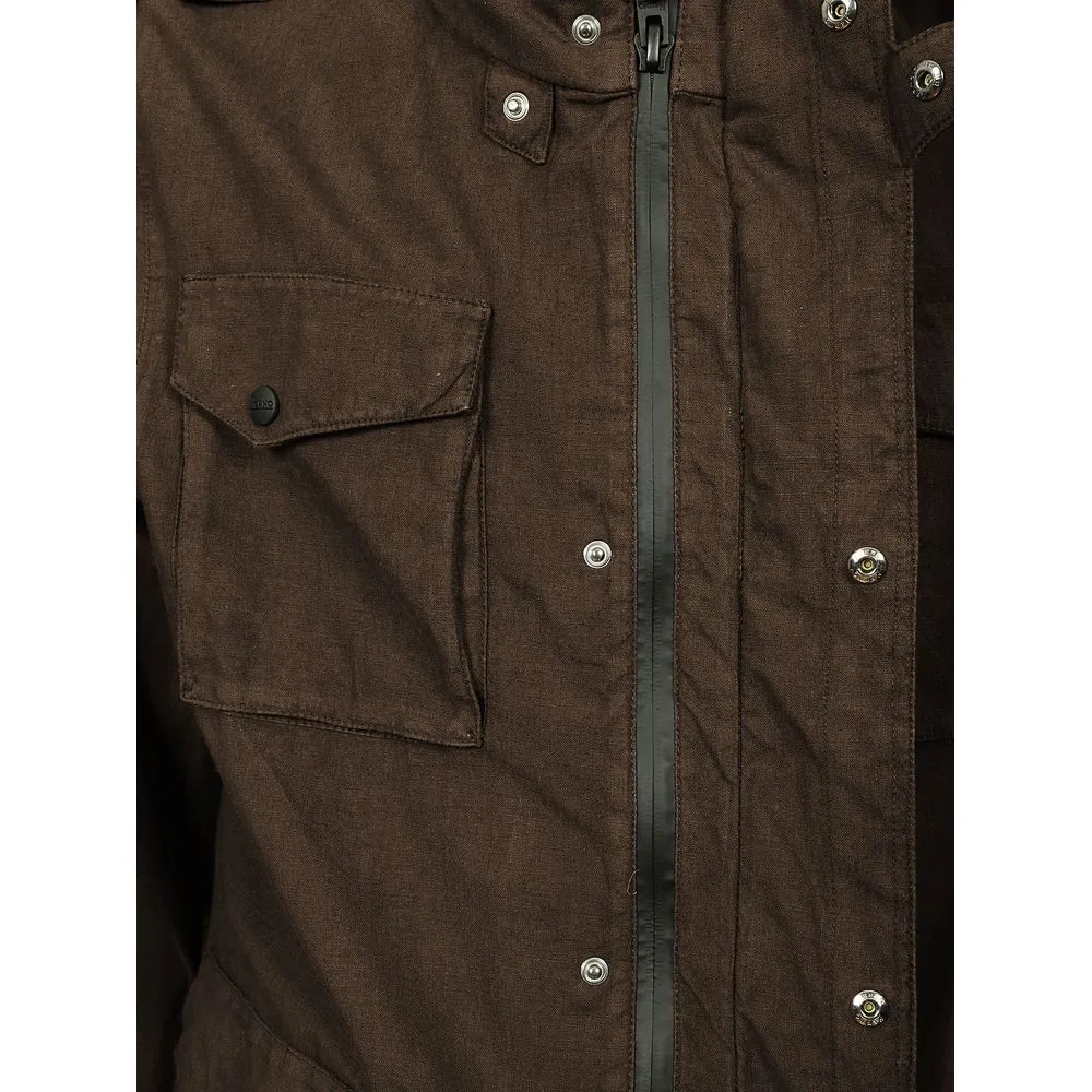 Herno Brown Linen Jacket