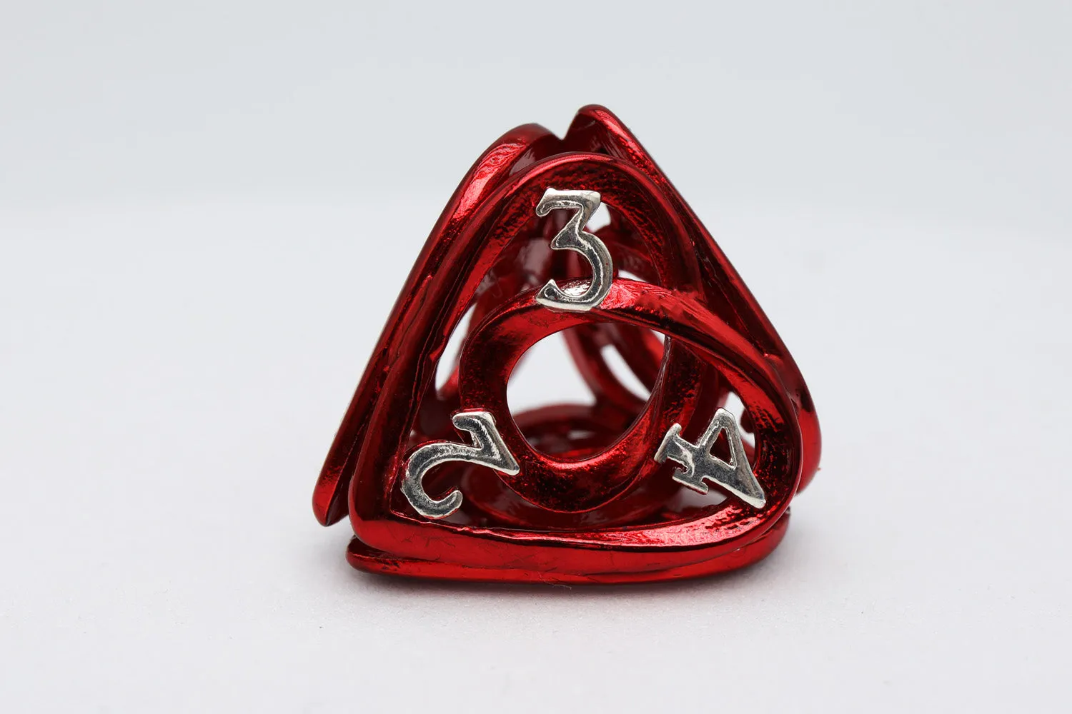 Hollow Hearts: Red - Metal RPG Dice Set