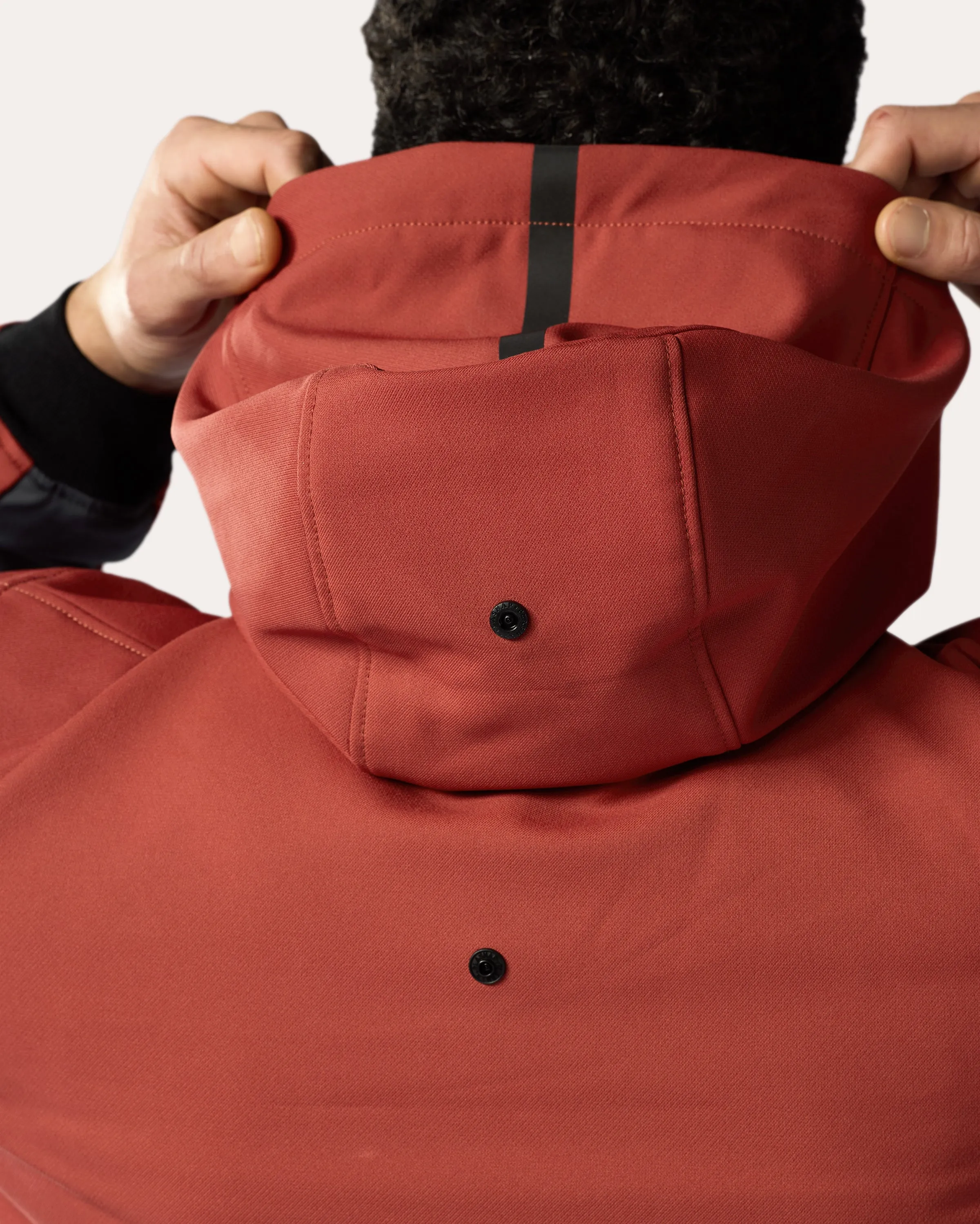 Hoodie Parabolica 2 | Burgundy Red-Grey