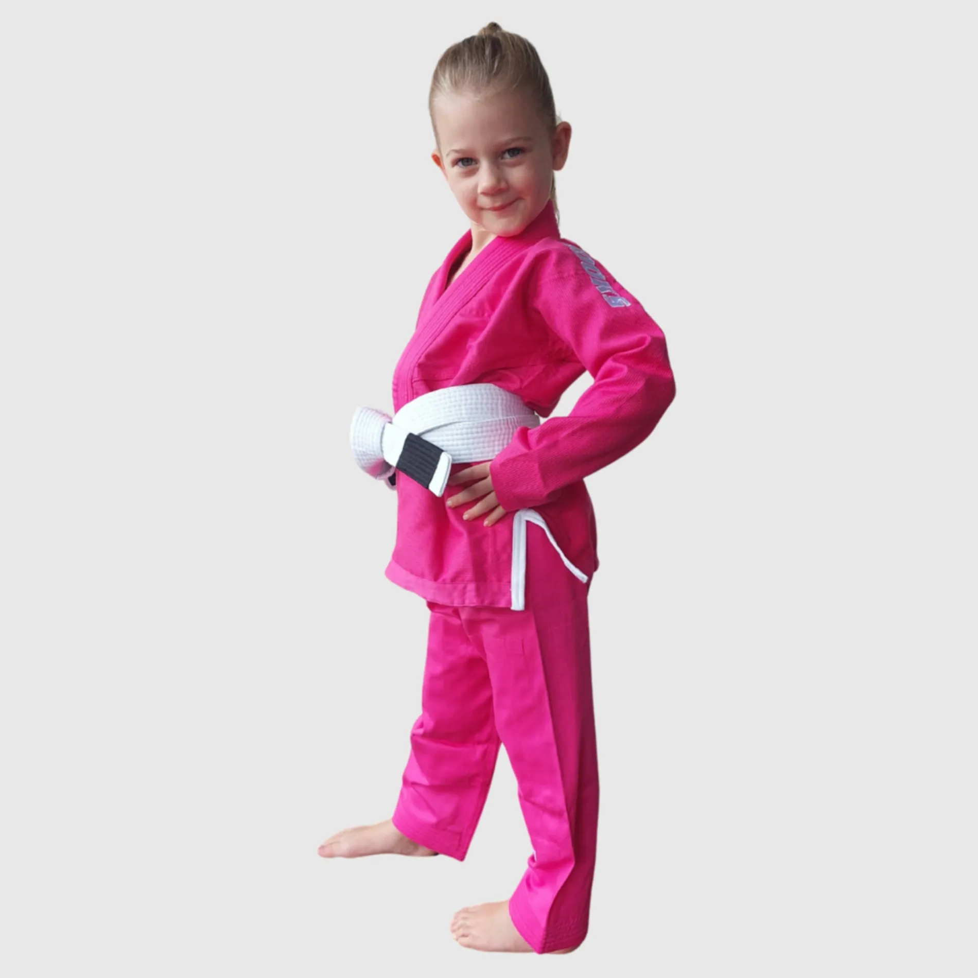 Hooks BJJ GI - Kids Classic - Pink includes White Belt