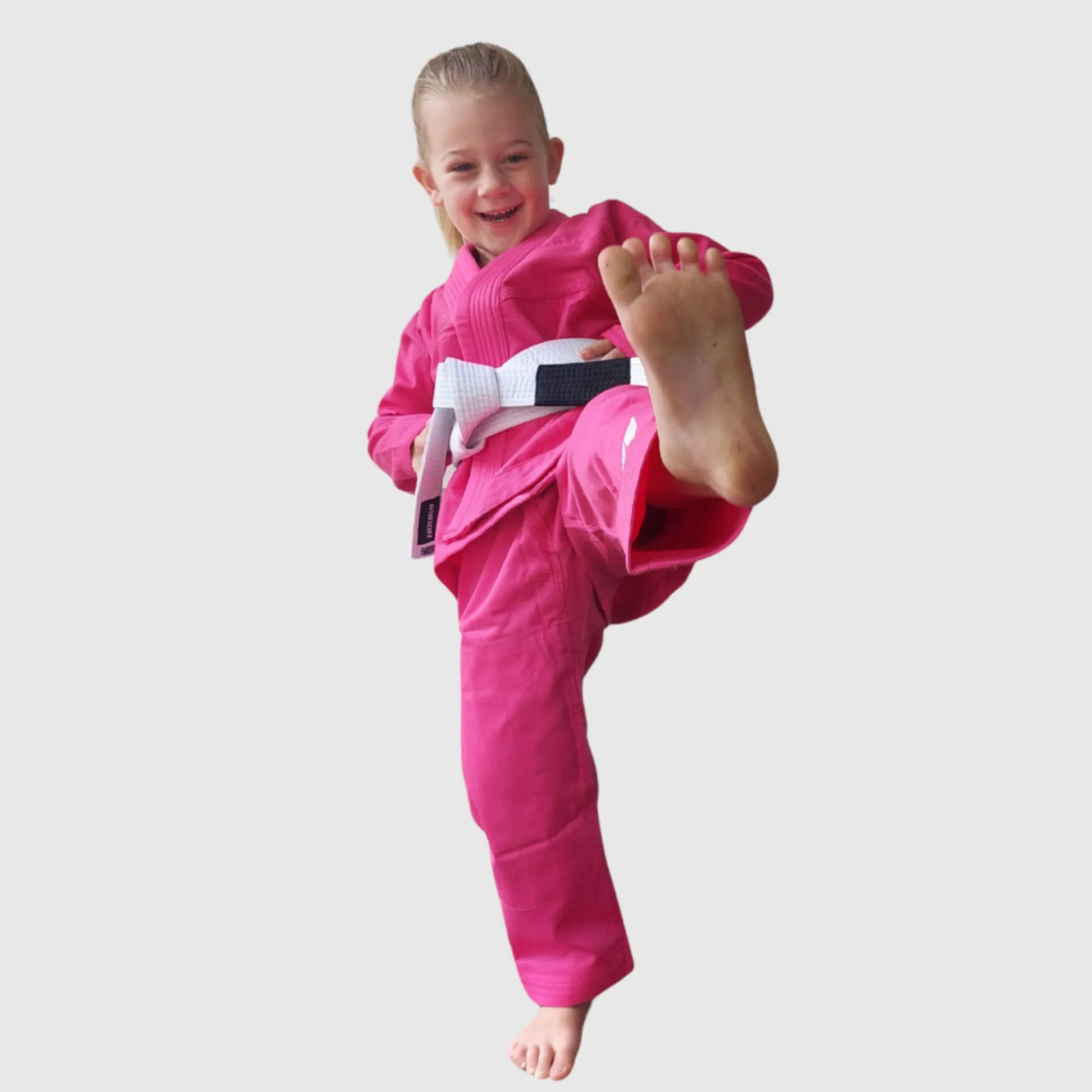Hooks BJJ GI - Kids Classic - Pink includes White Belt