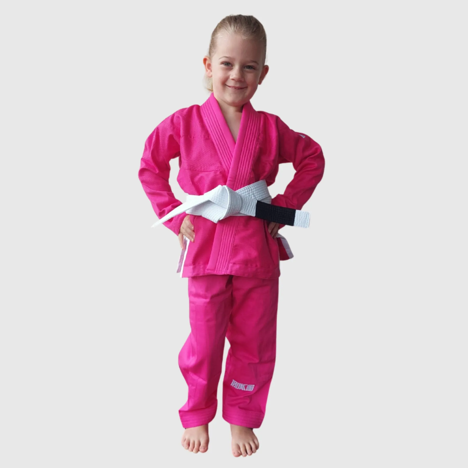 Hooks BJJ GI - Kids Classic - Pink includes White Belt