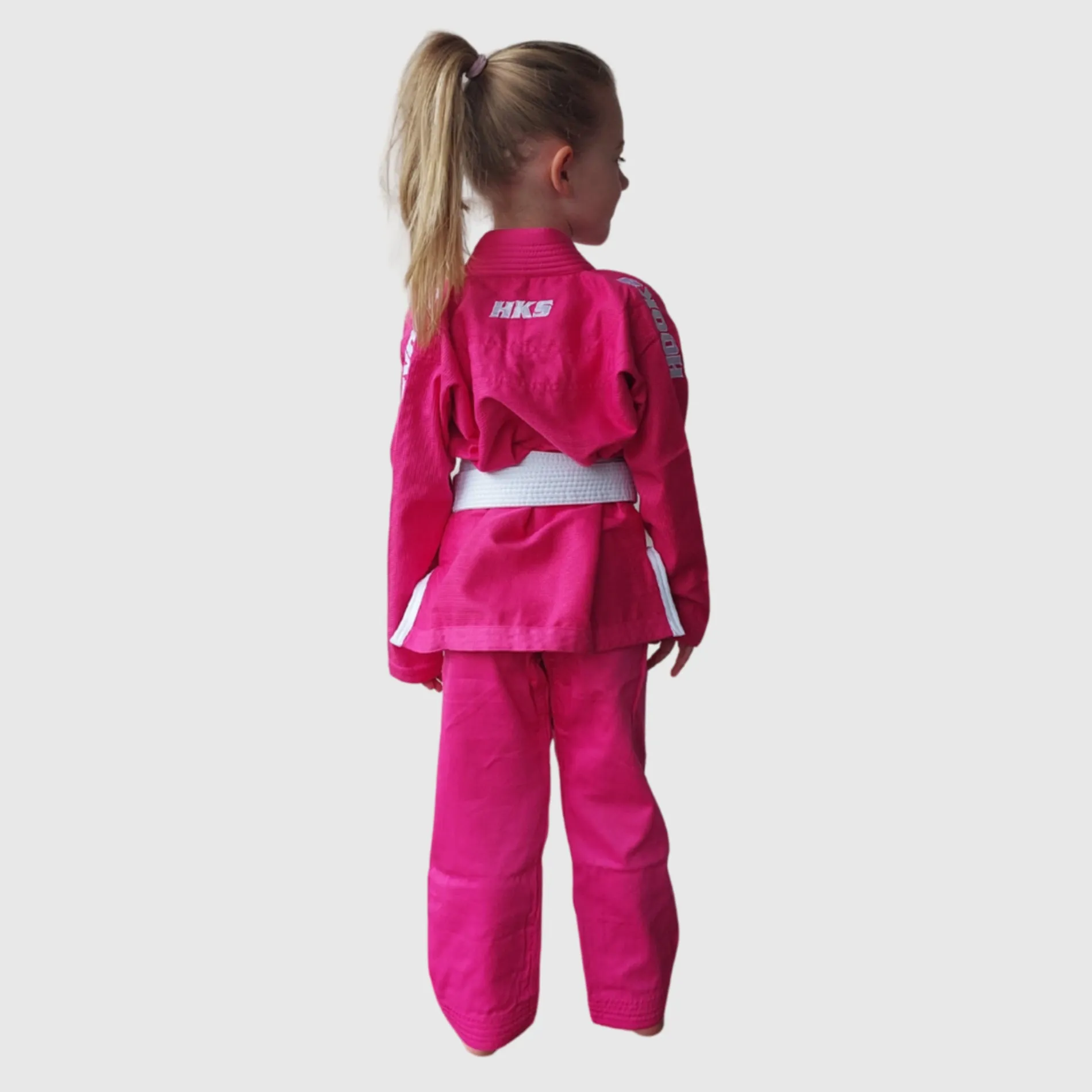 Hooks BJJ GI - Kids Classic - Pink includes White Belt