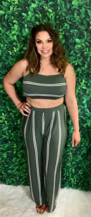 Hunter Green Pants Set