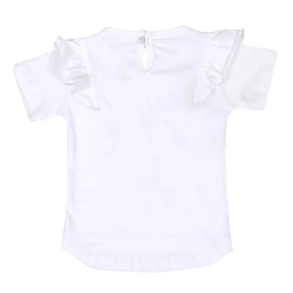 Infant Girls T-Shirts Rainbow - White | Bachaa Party Baby Clothes Girls Tops & T-Shirts
