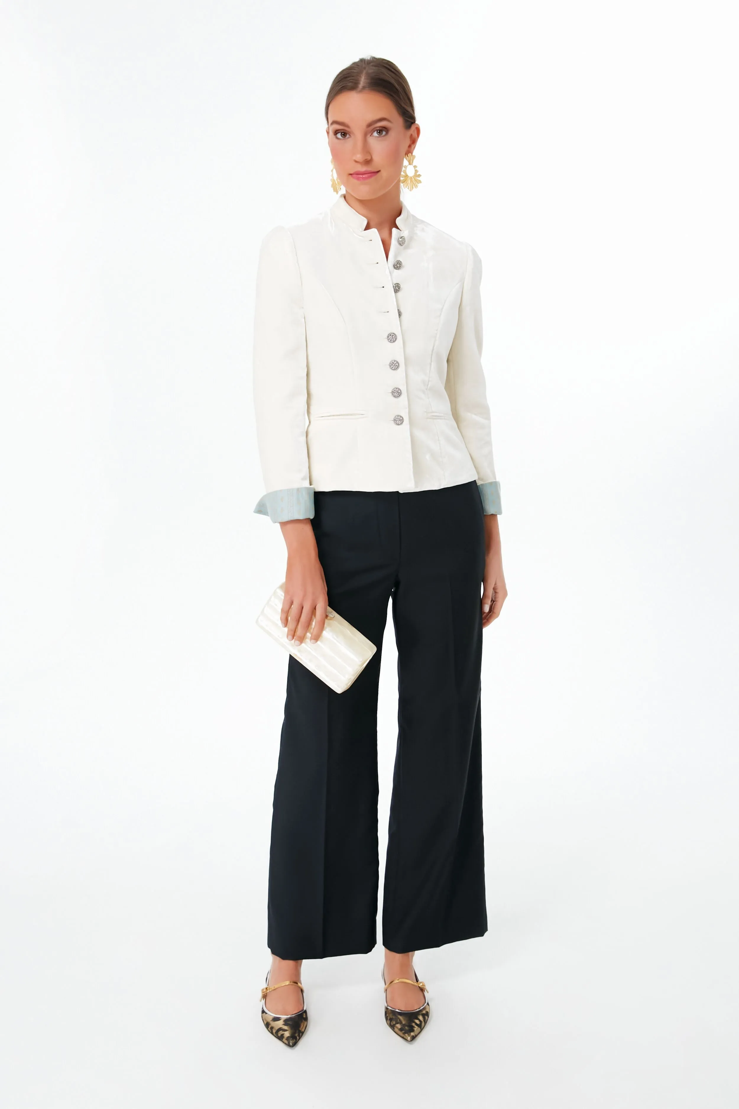 Ivory Velvet Annabelle Bride Jacket