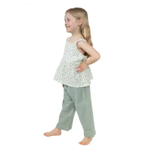 Jadeite Floral Tank & Pant Set