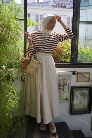JEUDI SKIRT IN BROWN