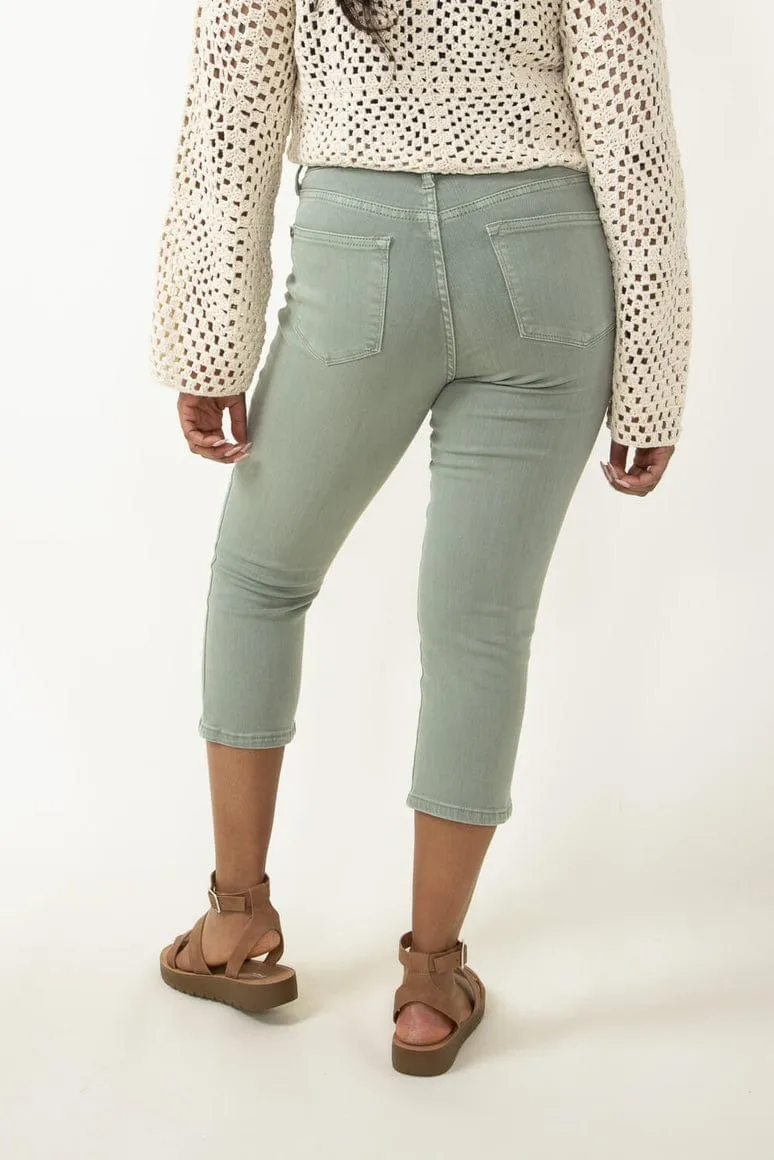 Judy Blue Soft Sage Capri