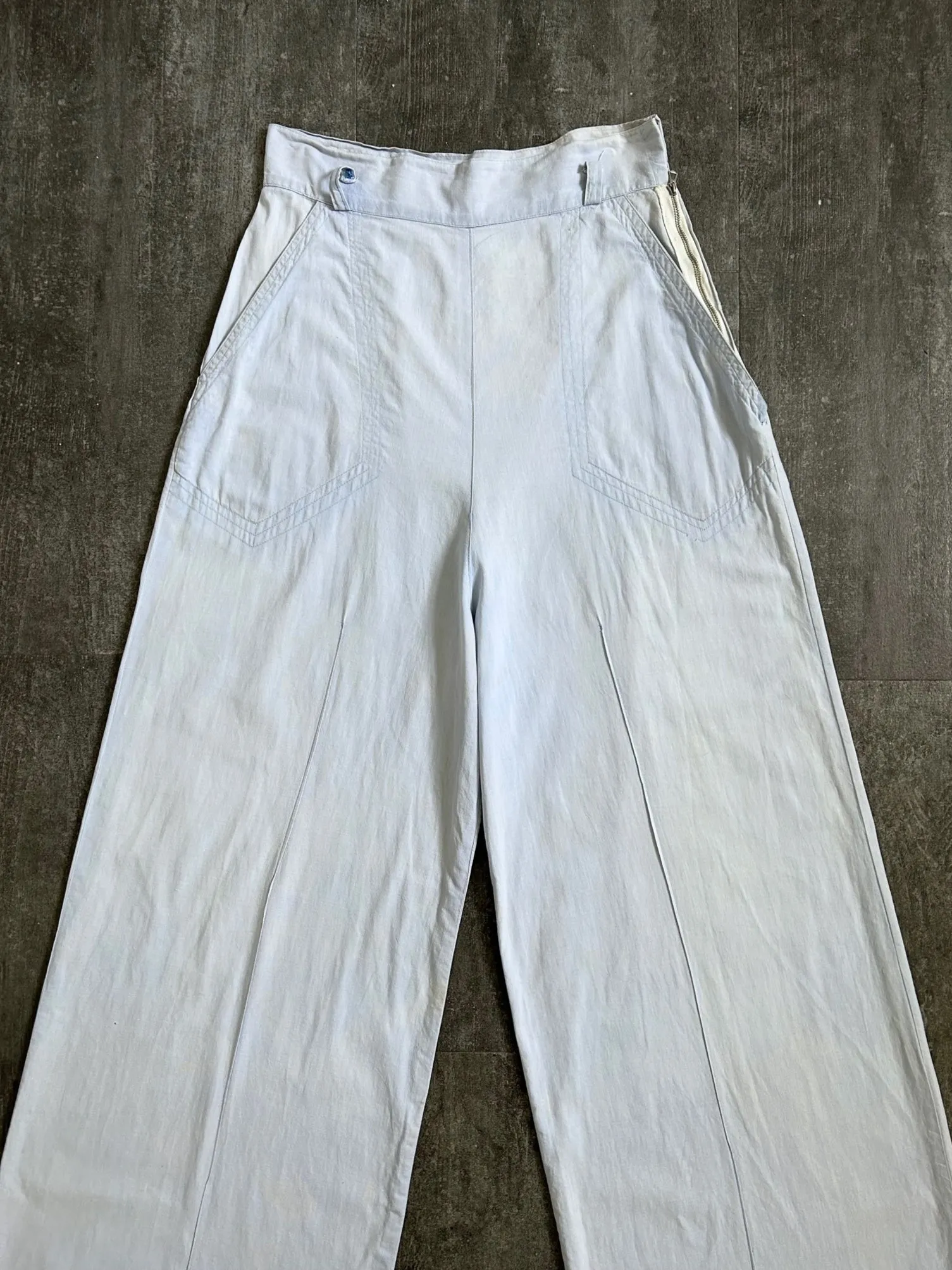 Late 1930s sportswear pants . vintage 30s pants . 25-26 waist