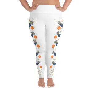 LETS ALL BE FRIENDS WOMEN'S 2XL-6XL WHITE Leggings