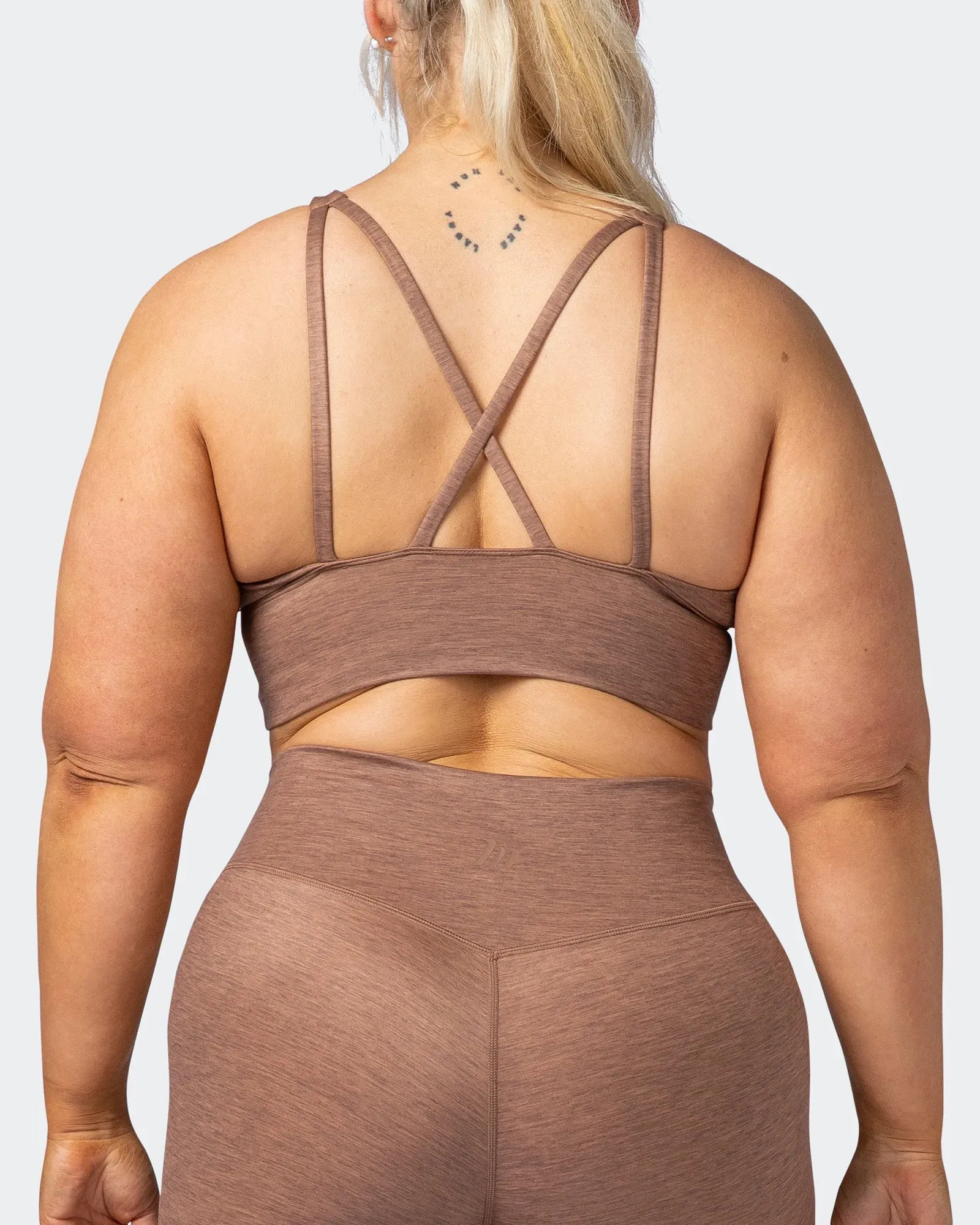 Lift Longline Bra - Nutmeg Marl
